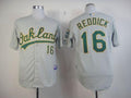 Custom Fan-Made Josh Reddick Oakland Athletics #16 Grey Baseball Jersey