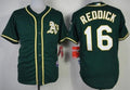Custom Fan-Made Josh Reddick Oakland Athletics #16 Green Baseball Jersey