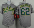 Custom Fan-Made Sean Doolittle Oakland Athletics #62 Grey Baseball Jersey