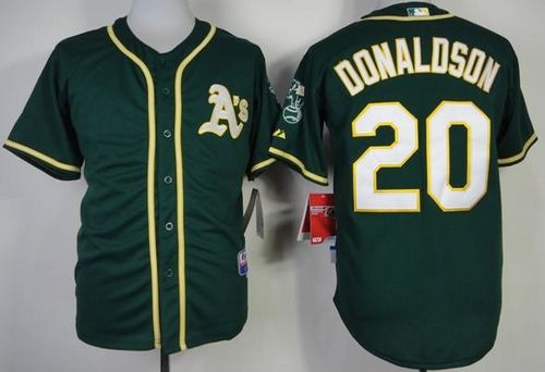 Custom Fan-Made Josh Donaldson Oakland Athletics #20 Green Baseball Jersey