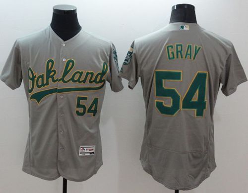 Custom Fan-Made Sonny Grey Oakland Athletics #54 Grey Baseball Jersey