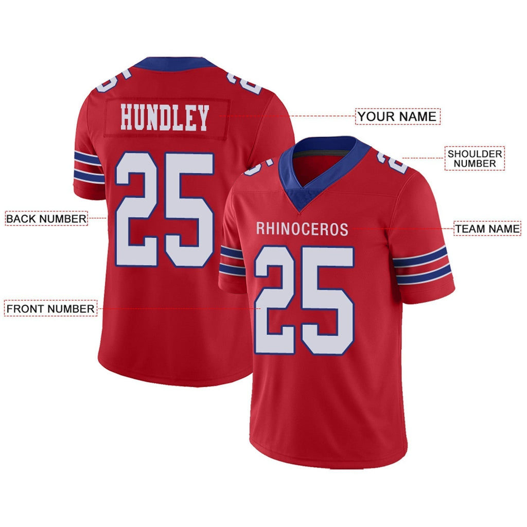 Custom football jersey detail | GameDay Jerseys