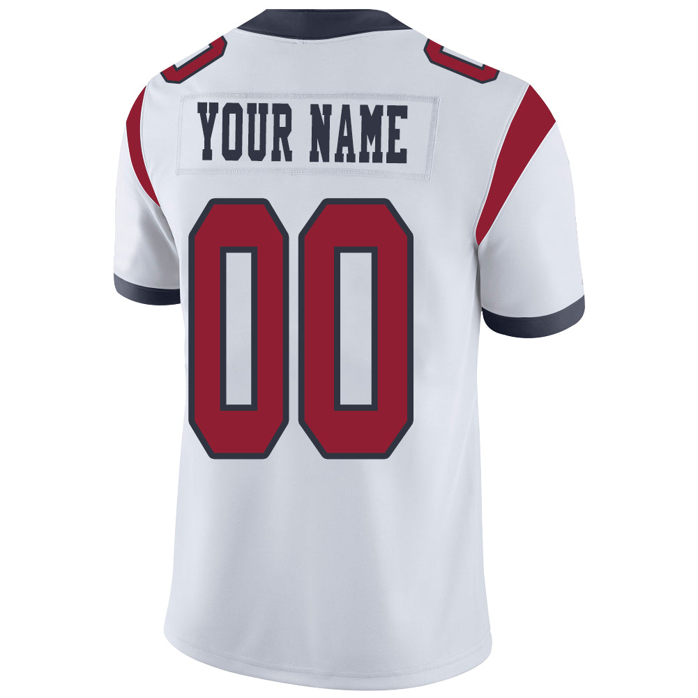 Custom white football jersey back view | GameDay Jerseys
