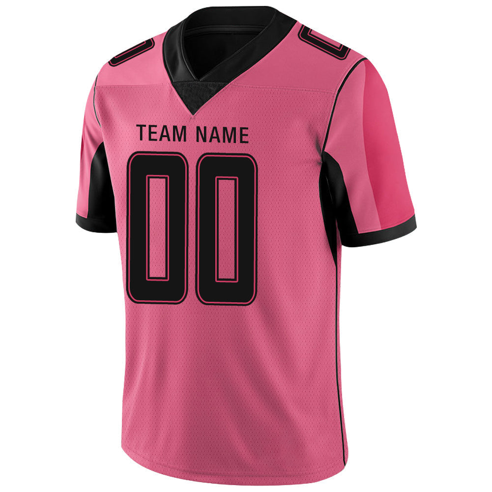 Custom red football jersey detail | GameDay Jerseys
