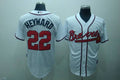 Custom Fan-Made Jason Heyward Atlanta Braves #22 White Baseball Jersey