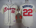 Custom Fan-Made Nick Markakis Atlanta Braves #22 Baseball Jersey