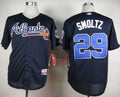 Custom Fan-Made John Smoltz Atlanta Braves #29 Blue Baseball Jersey
