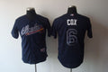 Custom Fan-Made Bobby Cox Atlanta Braves #6 Blue Baseball Jersey