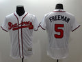 Custom Fan-Made Freddie Freeman Atlanta Braves #5 White Baseball Jersey