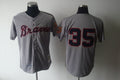 Custom Fan-Made Phil Niekro Atlanta Braves #35 Grey 1969 Baseball Jersey