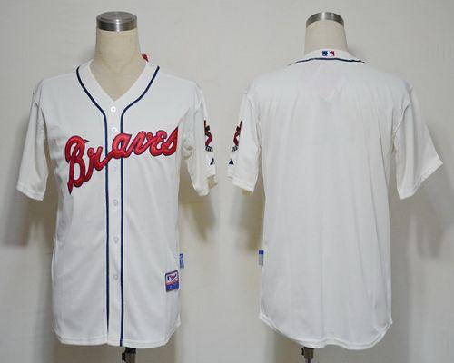Custom Fan-Made Cream Atlanta Braves Baseball Jersey Atlanta Braves Baseball Jersey