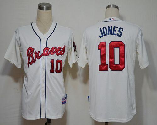 Custom Fan-Made Chipper Jones Atlanta Braves #10 Baseball Jersey