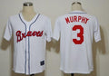 Custom Fan-Made Dale Murphy Atlanta Braves #3 White Throwback Baseball Jersey