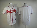 Custom Fan-Made White Atlanta Braves Baseball Jersey Atlanta Braves White Baseball Jersey