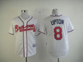 Custom Fan-Made Justin Upton Atlanta Braves #8 White Baseball Jersey