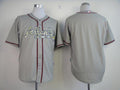 Custom Fan-Made Grey Atlanta Braves Baseball Jersey Atlanta Braves Grey USMC Baseball Jersey