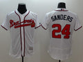 Custom Fan-Made Deion Sanders Atlanta Braves #24 White Baseball Jersey