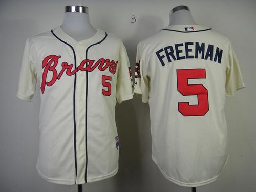Custom Fan-Made Freddie Freeman Atlanta Braves #5 Baseball Jersey