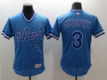 Custom Fan-Made Dale Murphy Cooperstown Atlanta Braves #3 Blue Baseball Jersey