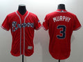 Custom Fan-Made Dale Murphy Atlanta Braves #3 Red Baseball Jersey