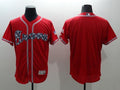 Custom Fan-Made Red Atlanta Braves Baseball Jersey Atlanta Braves Red Baseball Jersey