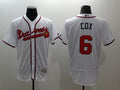 Custom Fan-Made Bobby Cox Atlanta Braves #6 White Baseball Jersey