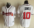 Custom Fan-Made Chipper Jones Atlanta Braves #10 White Baseball Jersey