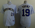 Custom Fan-Made Robin Yount Milwaukee Brewers #19 White Baseball Jersey