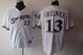 Custom Fan-Made Zack Greinke Milwaukee Brewers #13 White Baseball Jersey