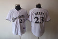 Custom Fan-Made Rickie Weeks Milwaukee Brewers #23 White Baseball Jersey