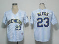 Custom Fan-Made Rickie Weeks Blue Milwaukee Brewers #23 Blue Baseball Jersey