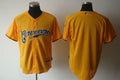 Custom Fan-Made Cerveceros Yellow Milwaukee Brewers Baseball Jersey Milwaukee Brewers Yellow Baseball Jersey