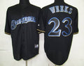 Custom Fan-Made Rickie Weeks Milwaukee Brewers #23 Black Baseball Jersey