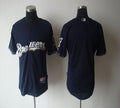 Custom Fan-Made Blue Milwaukee Brewers Baseball Jersey Milwaukee Brewers Blue Baseball Jersey