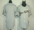 Custom Fan-Made Grey Milwaukee Brewers Baseball Jersey Milwaukee Brewers Grey Baseball Jersey