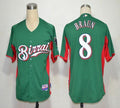 Custom Fan-Made Ryan Braun Birrai Milwaukee Brewers #8 Green Baseball Jersey