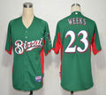 Custom Fan-Made Rickie Weeks Birrai Milwaukee Brewers #23 Green Baseball Jersey