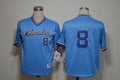 Custom Fan-Made Ryan Braun Milwaukee Brewers #8 Blue 1982 Throwback Turn Back Clock Edition Baseball Jersey