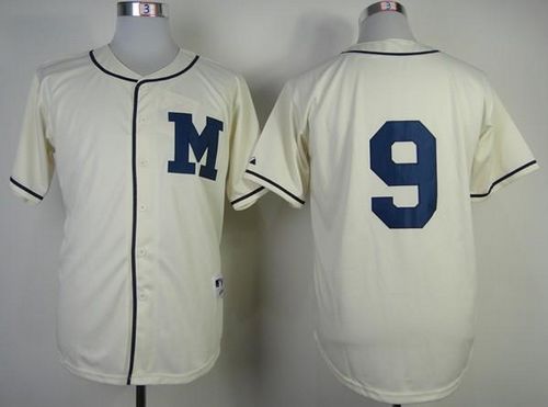 Custom Fan-Made Jean Segura Milwaukee Brewers #9 1913 Throwback Turn Back Clock Edition Baseball Jersey
