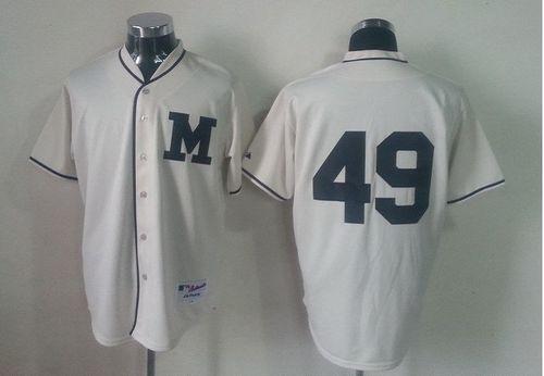 Custom Fan-Made Yovani Gallardo Milwaukee Brewers #49 1913 Throwback Turn Back Clock Edition Baseball Jersey