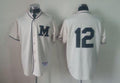Custom Fan-Made Martin Maldonado Milwaukee Brewers #12 1913 Throwback Turn Back Clock Edition Baseball Jersey