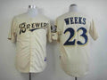 Custom Fan-Made Rickie Weeks YOUniform Milwaukee Brewers #23 Baseball Jersey