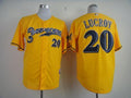 Custom Fan-Made Jonathan Lucroy Cerveceros Milwaukee Brewers #20 Yellow Baseball Jersey