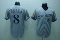 Custom Fan-Made Ryan Braun Milwaukee Brewers #8 Grey Baseball Jersey