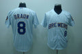 Custom Fan-Made Ryan Braun Blue Milwaukee Brewers #8 Blue Baseball Jersey