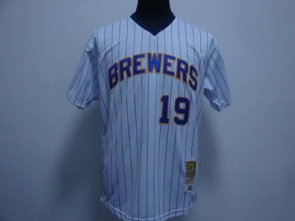 Custom Fan-Made Robin Yount Blue Milwaukee Brewers #19 Blue Throwback Baseball Jersey