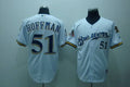 Custom Fan-Made Trevor Hoffman Milwaukee Brewers #51 White Baseball Jersey