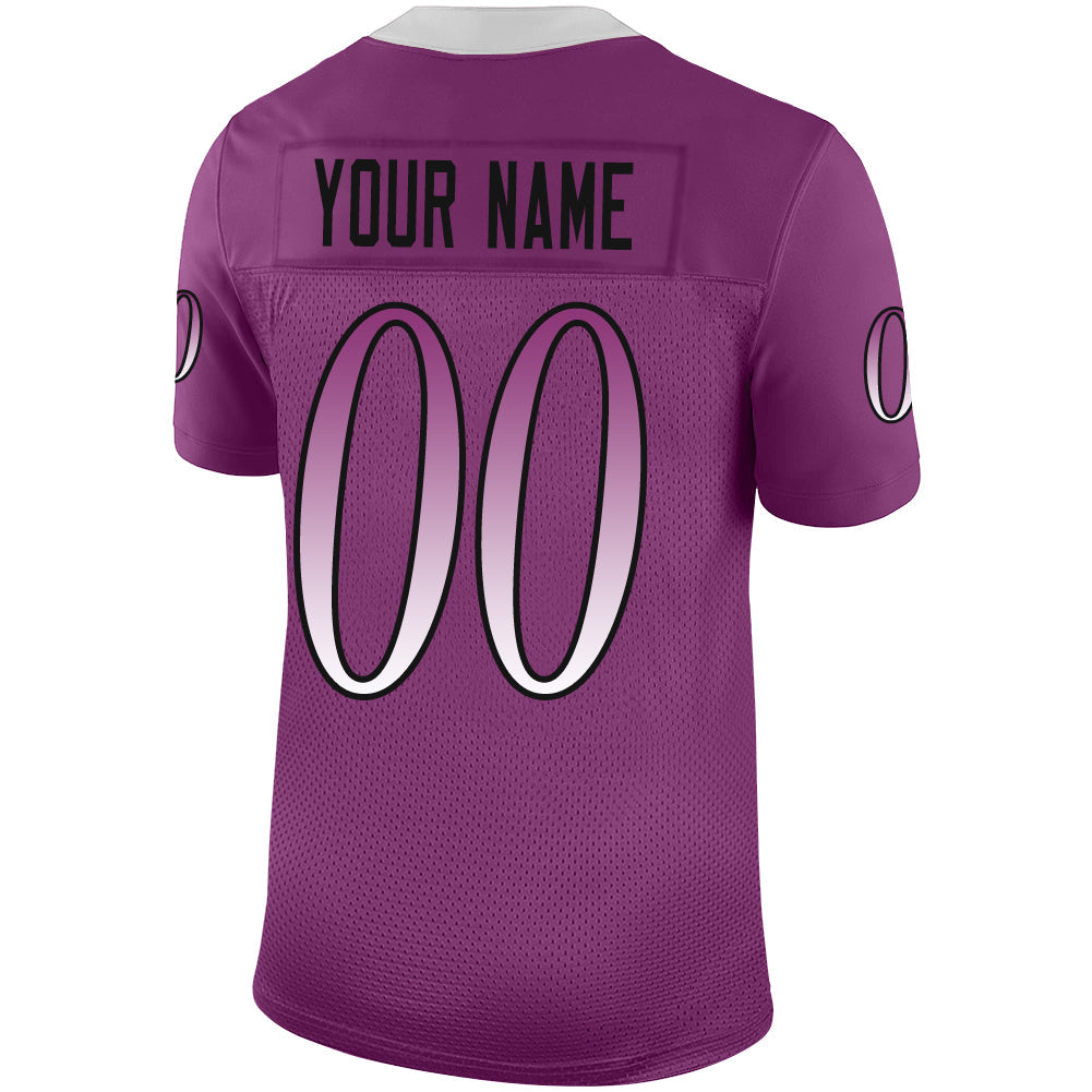 Custom purple football jersey back view | GameDay Jerseys
