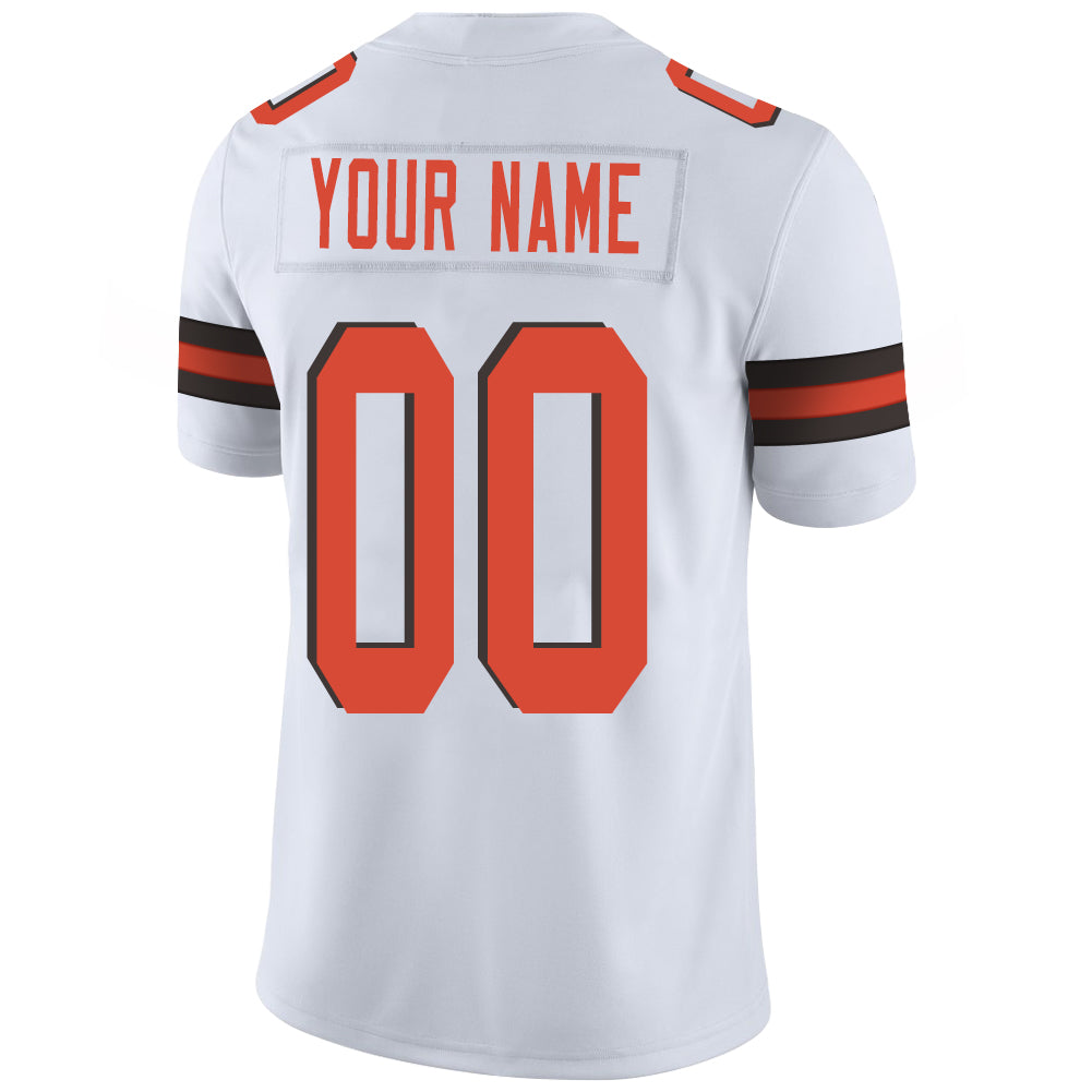 Custom white football jersey back view | GameDay Jerseys