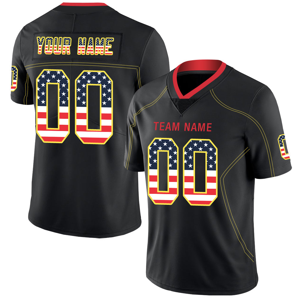 Custom black football jersey | GameDay Jerseys